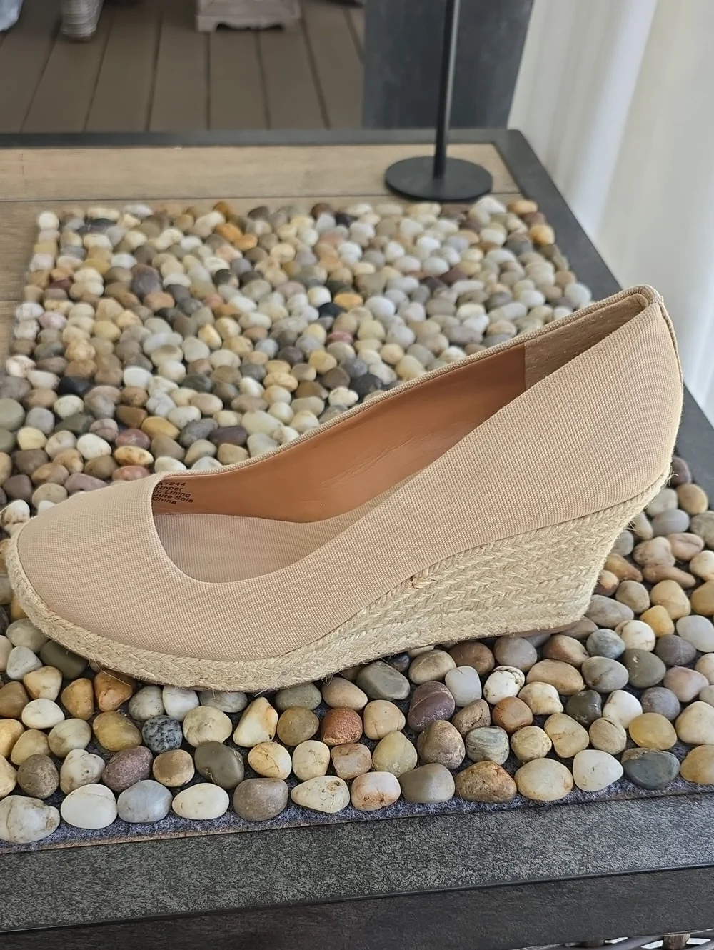 NWOT J. Crew Canvas Espadrille Wedges Size 8
